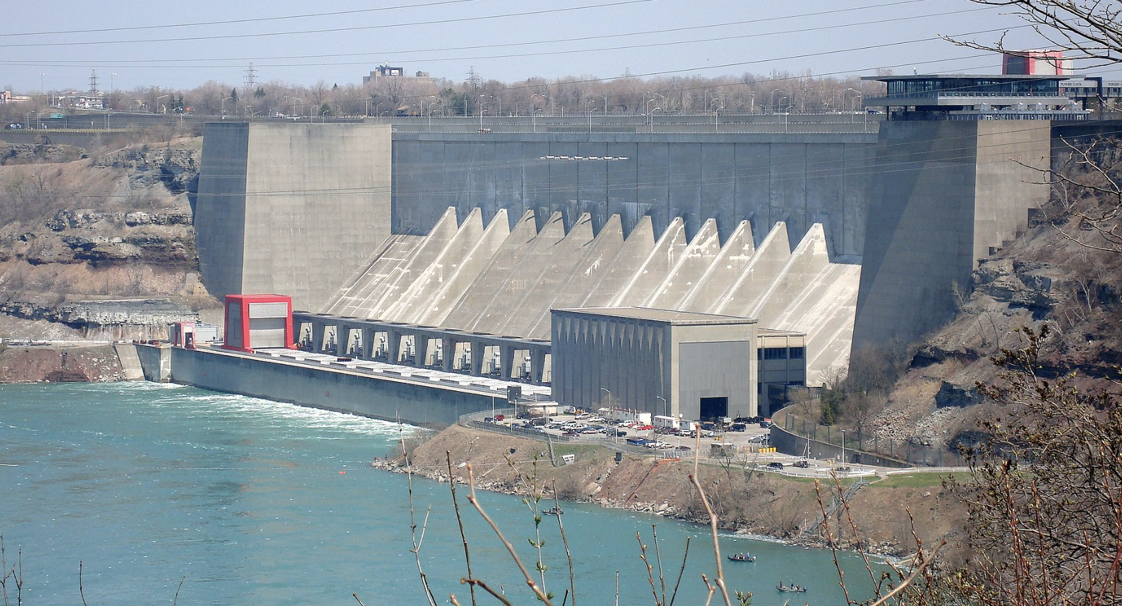 A view of the The Robert Moses Niagara Hydroelectric Power Station in Lewiston, New York.