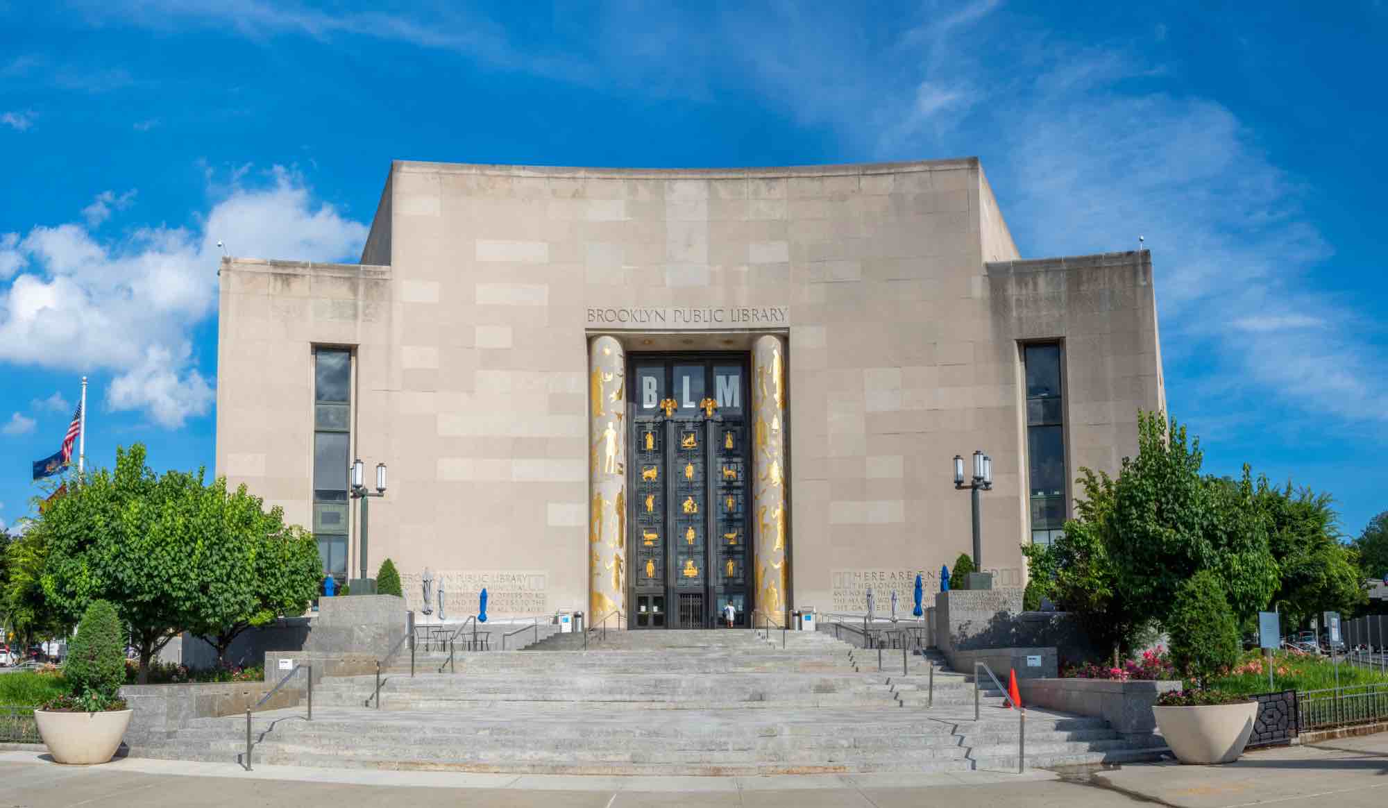 The exterior of Brooklyn Public Library.