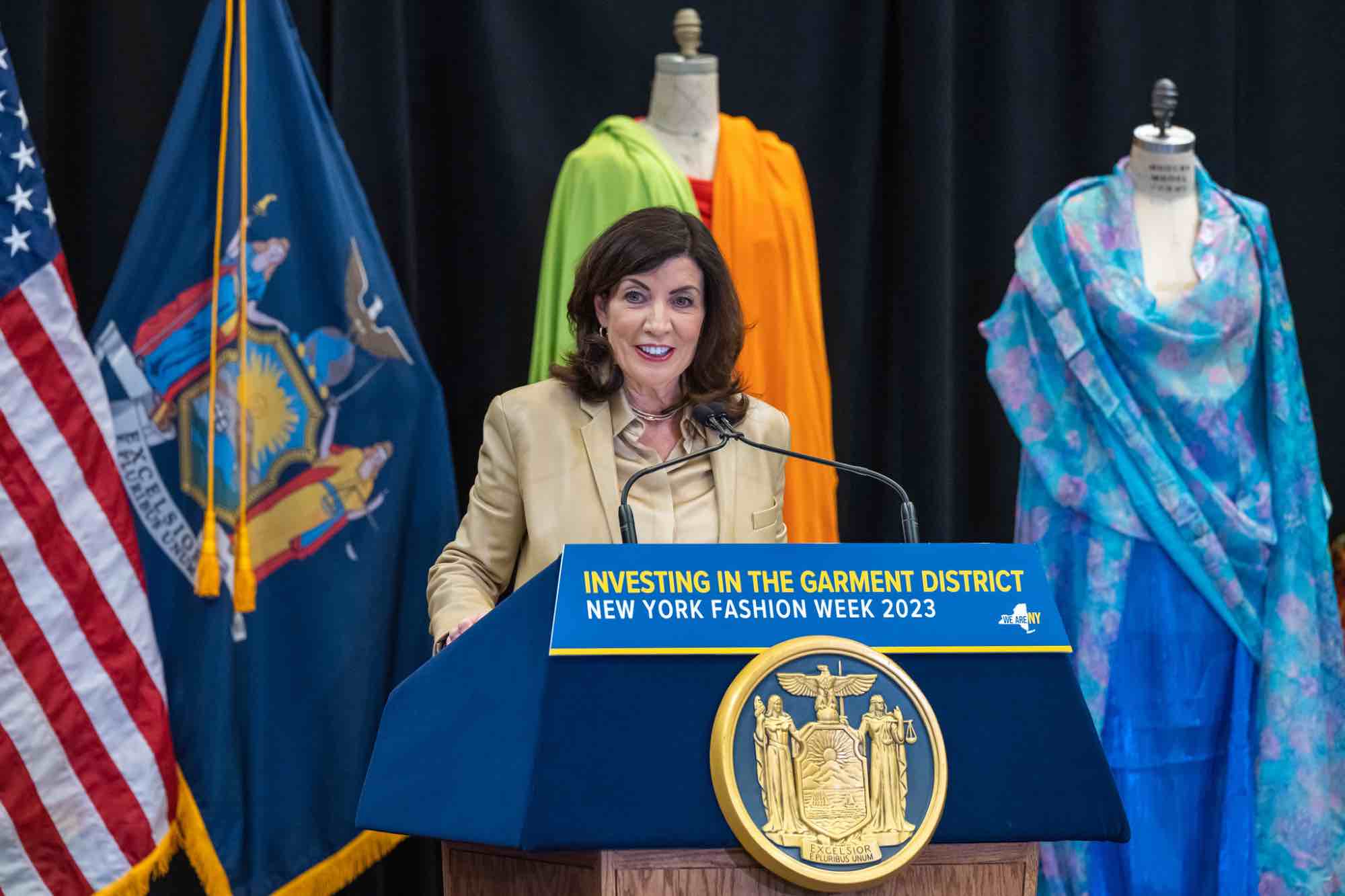 Governor Kathy Hochul announces 4.5 Million from NY Forward Program to the Garment District of New York City (Darren McGee/Office of Governor Kathy Hochul)