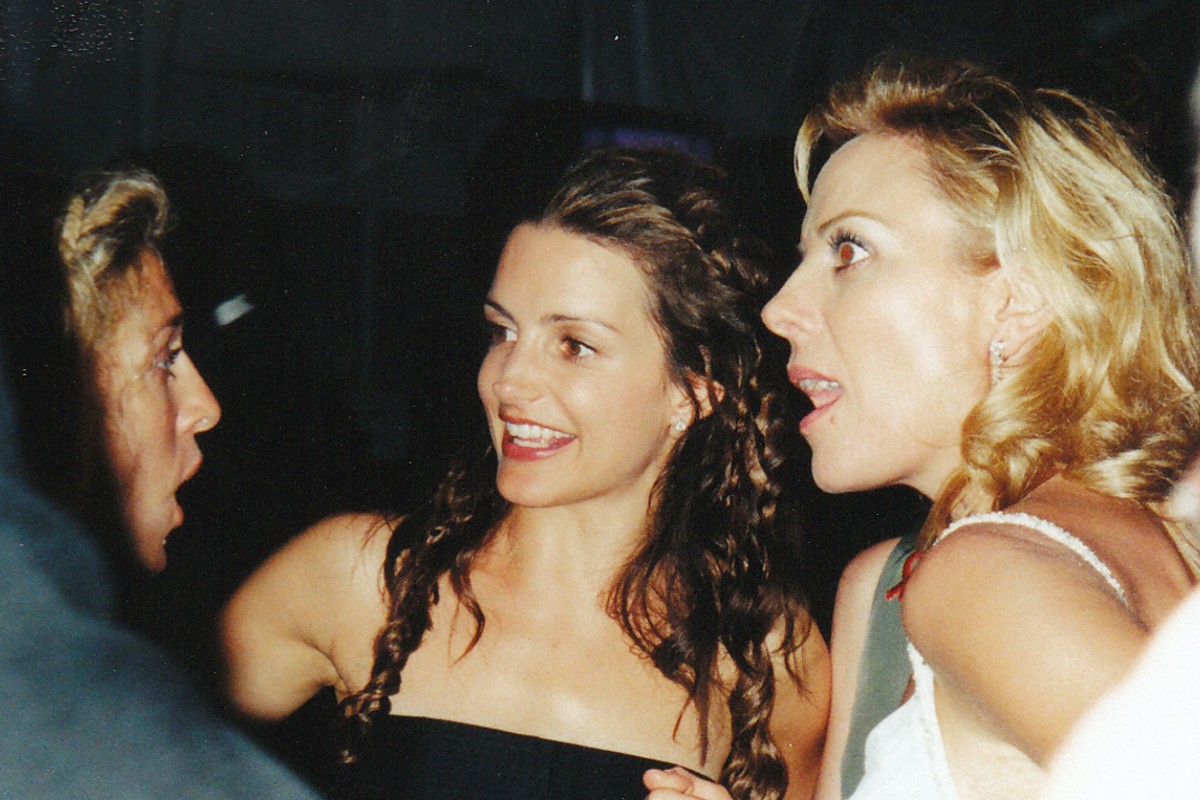 Kristin Davis, Kim Cattrall, Sarah Jessica Parker. Taken at the HBO party after the 1999 Emmy Awards.
