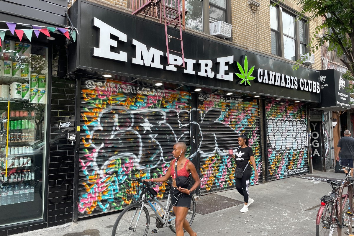 The facade of Empire Cannabis Clubs's Soho facade.