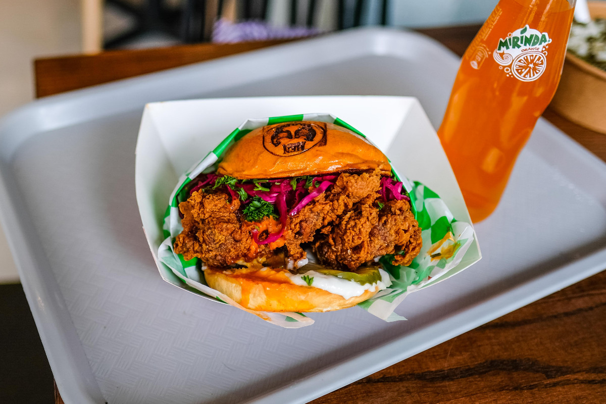 Delicious-looking chicken sandwich