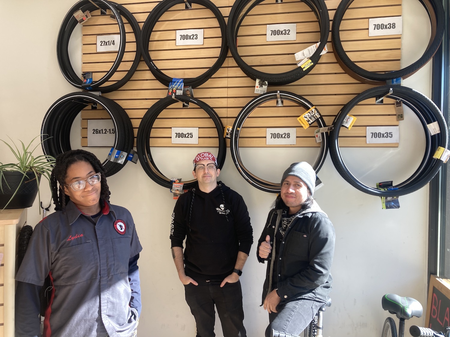 The staff of Bed-Stuy Bikes
