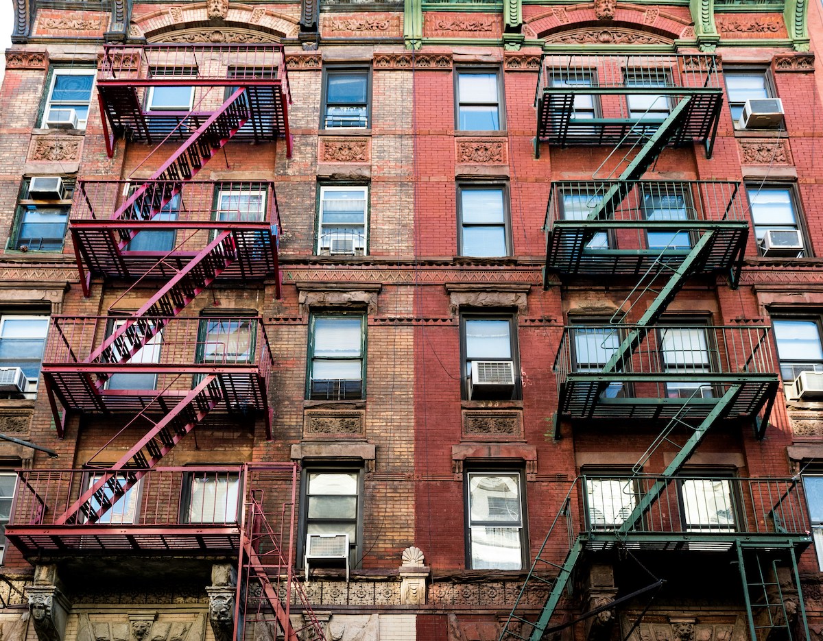 Tenement buildings NYC.