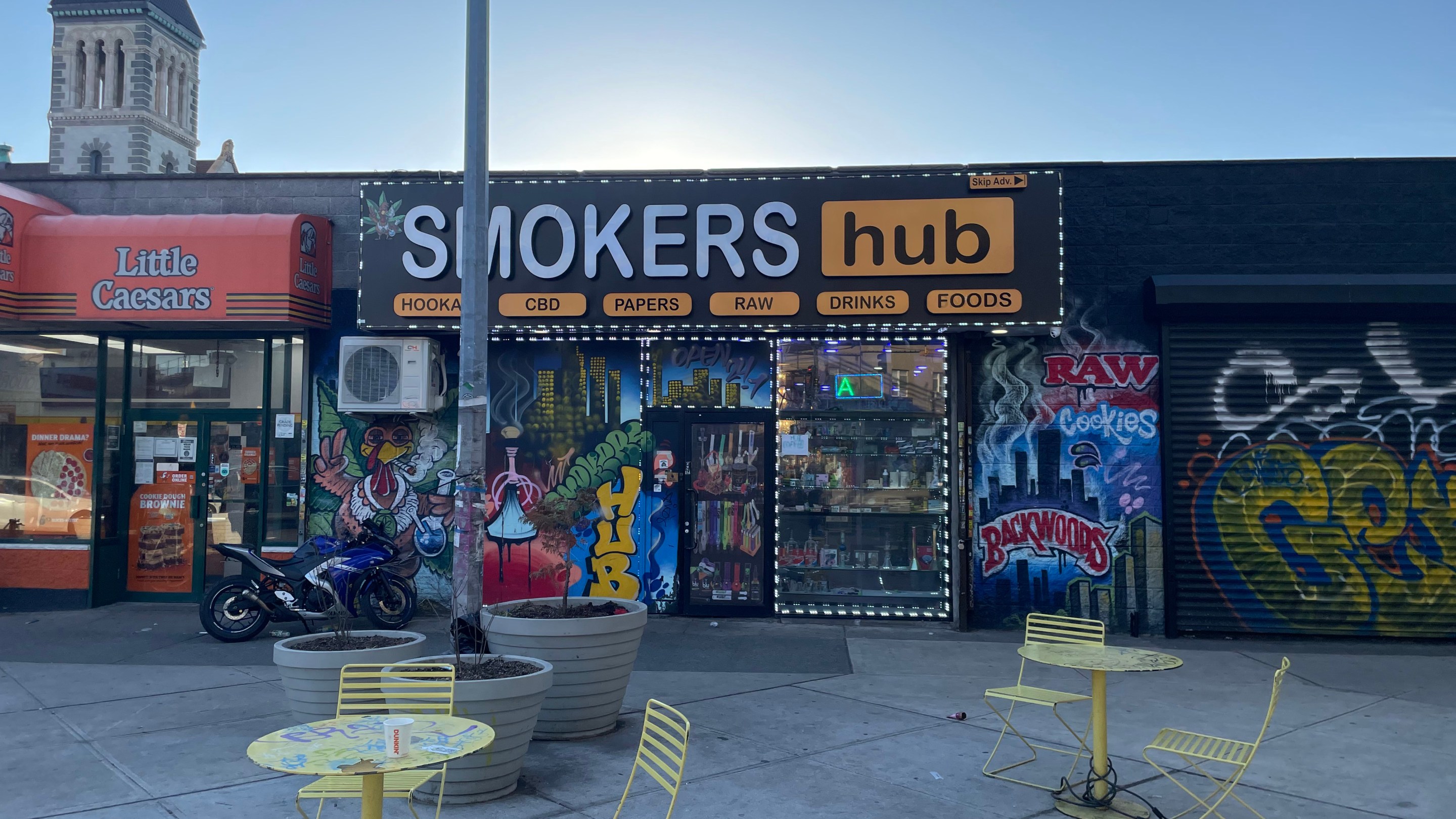Unlicensed smoke shop in Brooklyn.