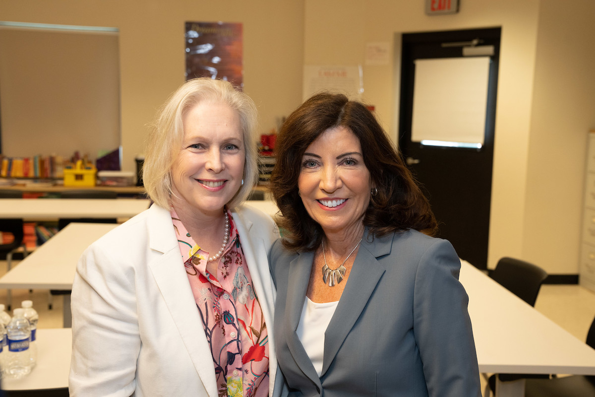U.S. Senator Kirsten Gillibrand and Governor Kathy Hochul